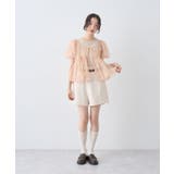 ベルト付きタブデザインショートパンツ | earth music&ecology  | 詳細画像6 