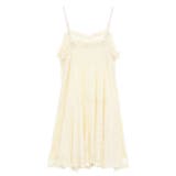 フロントギャザー起毛レースミニワンピース | earth music&ecology | 詳細画像12