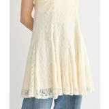 フロントギャザー起毛レースミニワンピース | earth music&ecology | 詳細画像9