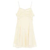 フロントギャザー起毛レースミニワンピース | earth music&ecology | 詳細画像19