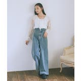 SET2点ラッフルレースブラウス＋キャミソール | earth music&ecology  | 詳細画像4 