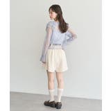 SET2点ラッフルレースブラウス+キャミソール | earth music&ecology | 詳細画像20