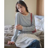 グレー | 【WEB限定】アイレットジャカードタイトプルオーバー | earth music&ecology 