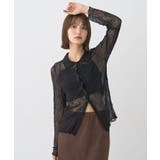 ストレッチレースシャツ | earth music&ecology  | 詳細画像19 