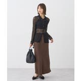 ストレッチレースシャツ | earth music&ecology  | 詳細画像20 