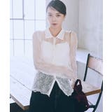 アイボリー | ストレッチレースシャツ | earth music&ecology