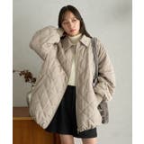 ベージュ | 【WEB限定】ダブルステッチキルティングコート | earth music&ecology