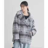 チェックシャギーコート | earth music&ecology | 詳細画像21