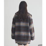 チェックシャギーコート | earth music&ecology | 詳細画像28