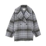 チェックシャギーコート | earth music&ecology | 詳細画像41