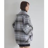チェックシャギーコート | earth music&ecology | 詳細画像9