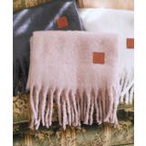 グレイッシュピンク | ワンポイントビッグマフラー | earth music&ecology 