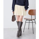 ニットプリーツスカート | earth music&ecology  | 詳細画像3 