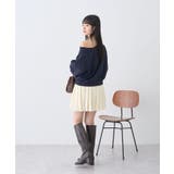 ニットプリーツスカート | earth music&ecology  | 詳細画像8 