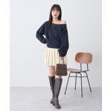 ニットプリーツスカート | earth music&ecology  | 詳細画像5 