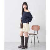 ニットプリーツスカート | earth music&ecology  | 詳細画像7 