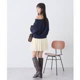ニットプリーツスカート | earth music&ecology  | 詳細画像8 