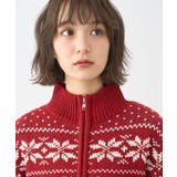 ダブルzipノルディックカウチンニットカーディガン | earth music&ecology  | 詳細画像22 