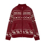 ダブルzipノルディックカウチンニットカーディガン | earth music&ecology  | 詳細画像24 