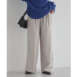 グレーベージュ | ゆるとろパンツ | earth music&ecology