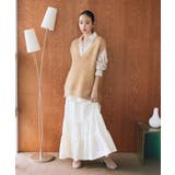 メロー切替フレアスカート | earth music&ecology  | 詳細画像3 