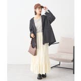 メロー切替フレアスカート | earth music&ecology  | 詳細画像8 