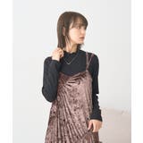 クラッシュベロアシャーリングワンピース | earth music&ecology | 詳細画像11