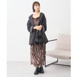 クラッシュベロアシャーリングワンピース | earth music&ecology | 詳細画像12