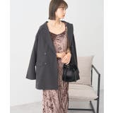 クラッシュベロアシャーリングワンピース | earth music&ecology | 詳細画像13