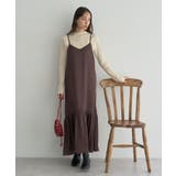 アソートサテンキャミワンピース | earth music&ecology | 詳細画像1