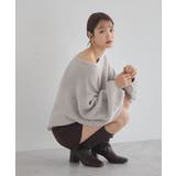 オフショルフェザーニットプルオーバー | earth music&ecology  | 詳細画像10 