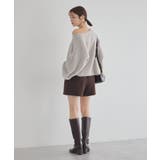 オフショルフェザーニットプルオーバー | earth music&ecology  | 詳細画像9 