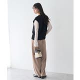 フラワーモチーフニットベスト | earth music&ecology  | 詳細画像13 