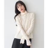 フラワーモチーフニットベスト | earth music&ecology  | 詳細画像2 