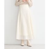 アイボリー | シアーチェックスカート | earth music&ecology