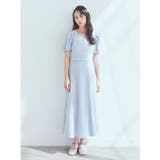 SET2点バックリボンブラウス+フレアスカート | earth music&ecology | 詳細画像1