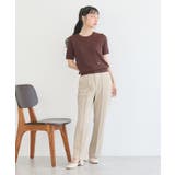 半袖ケーブルニットプルオーバー | earth music&ecology | 詳細画像15