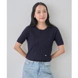 半袖ケーブルニットプルオーバー | earth music&ecology | 詳細画像18