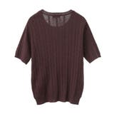 半袖ケーブルニットプルオーバー | earth music&ecology | 詳細画像28