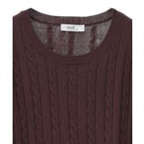 半袖ケーブルニットプルオーバー | earth music&ecology | 詳細画像29