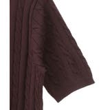 半袖ケーブルニットプルオーバー | earth music&ecology | 詳細画像30