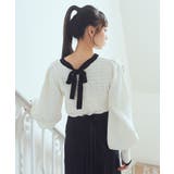 配色バックリボンプルオーバー | earth music&ecology | 詳細画像5