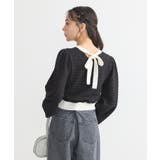 配色バックリボンプルオーバー | earth music&ecology | 詳細画像23