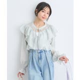 シアーラッフルショートボレロ | earth music&ecology  | 詳細画像2