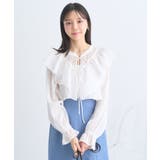 シアーラッフルショートボレロ | earth music&ecology  | 詳細画像7