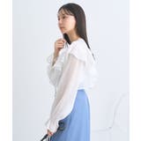 シアーラッフルショートボレロ | earth music&ecology  | 詳細画像8