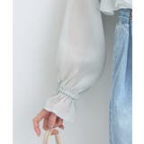 シアーラッフルショートボレロ | earth music&ecology  | 詳細画像28