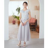 ダブルフリルノースリブラウス | earth music&ecology  | 詳細画像4 