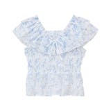 ダブルフリルノースリブラウス | earth music&ecology  | 詳細画像32 