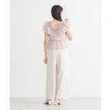 ダブルフリルノースリブラウス | earth music&ecology  | 詳細画像17 